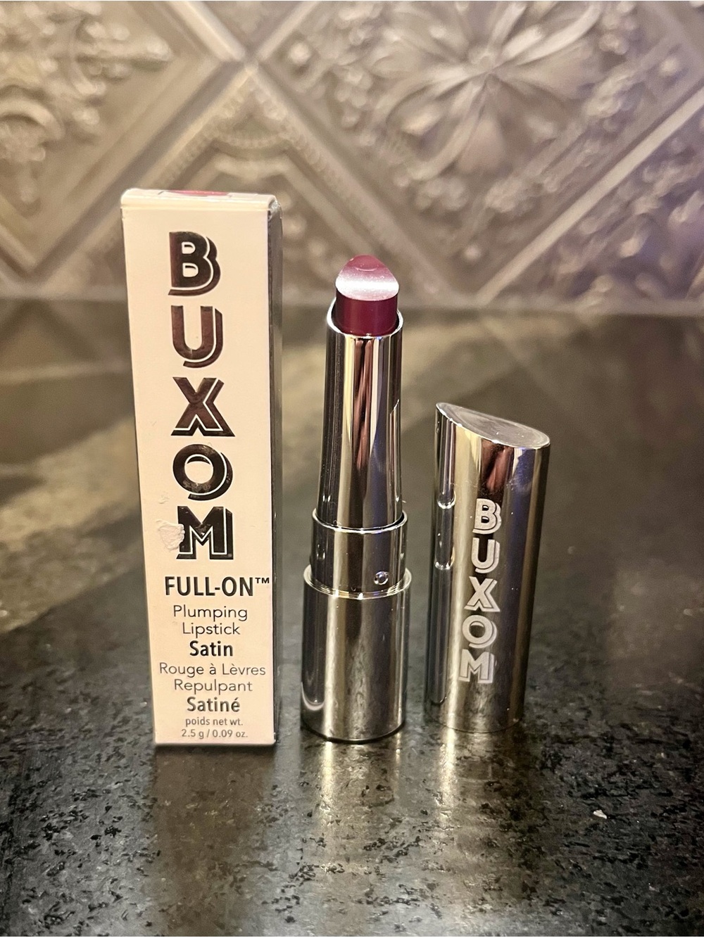 Buxom Satin Full-On Plumping Lipstick — Magenta Maven